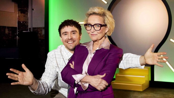 Martin Johannes Larsen og Tine Gøtzsche hos TV 2