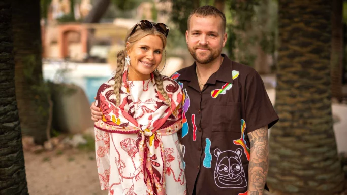 Sofie Linde og Joakim Ingversen i "Hotel Romantik".
