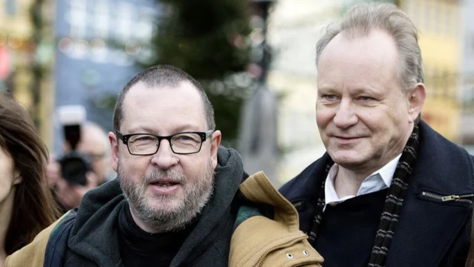 Lars von Trier og Stellan Skarsgård