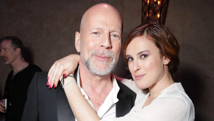 Bruce Willis og Rumer Willis.