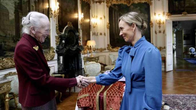 Dronning Margrethe og Susanne Mørch Korch