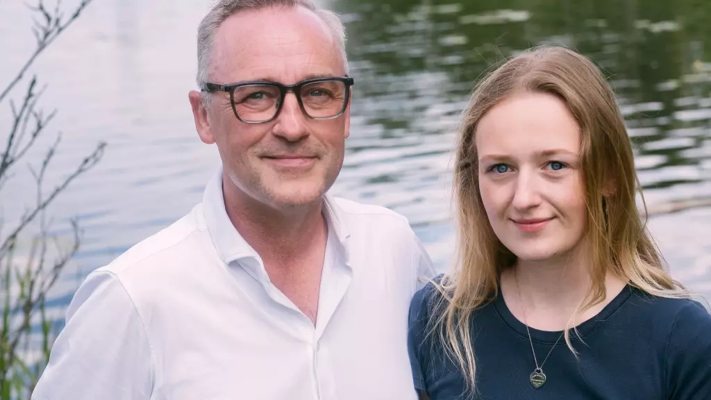 Peter Ingemann med sin datter Marie